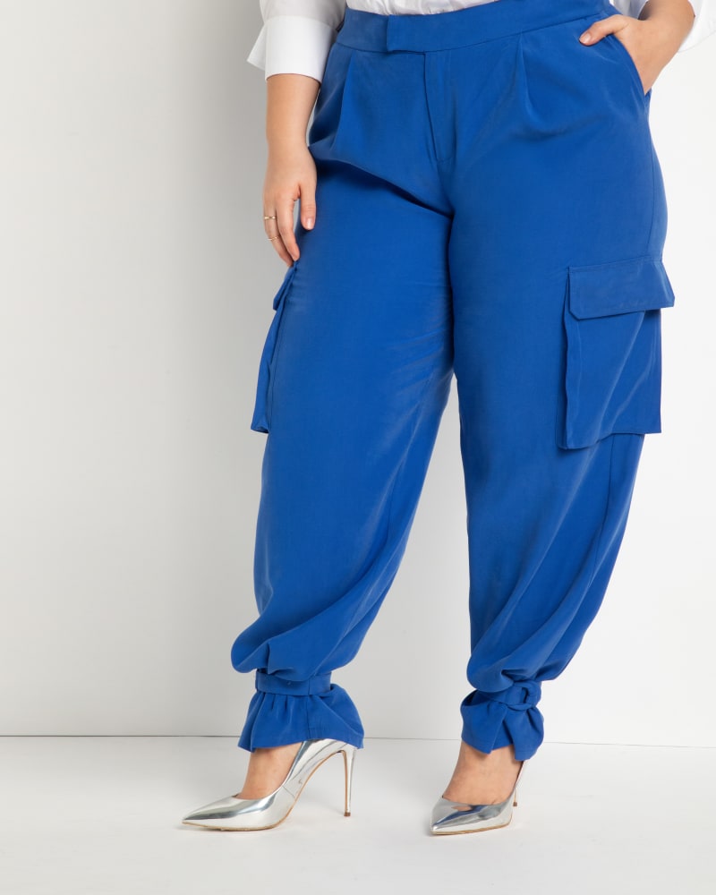 Ankle tie cargo pants hotsell
